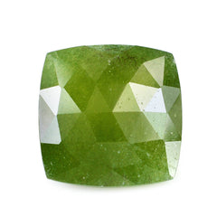 MILKY IDOCRASE ROSE CUT CUSHION 12MM 7.55 Cts.