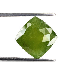 MILKY IDOCRASE ROSE CUT CUSHION 12MM 7.55 Cts.