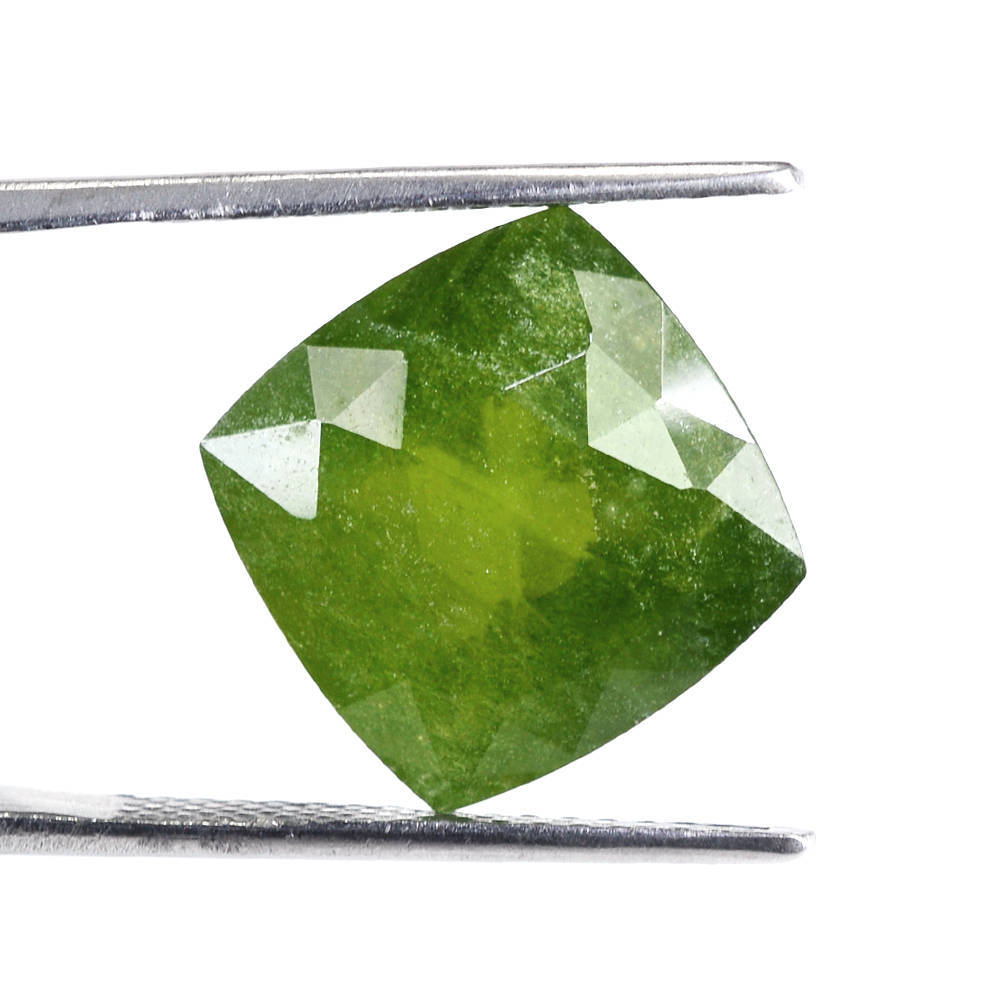 MILKY IDOCRASE ROSE CUT CUSHION 14MM 12.15 Cts.