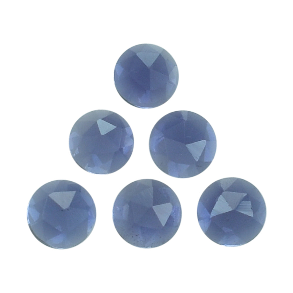 IOLITE ROSE CUT ROUND CAB 2.50MM (TH:-1.25-1.55MM) 0.06 Cts.