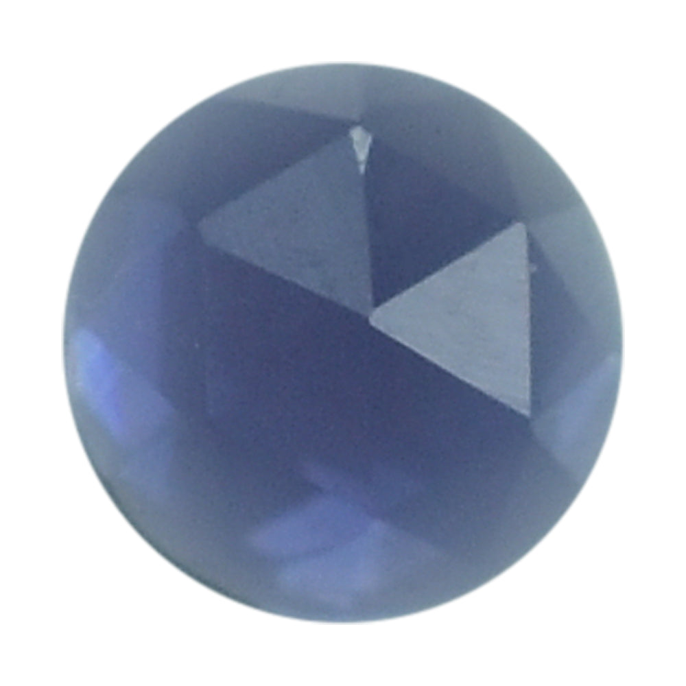 IOLITE ROSE CUT ROUND CAB (AAA) 3MM (TH:-1.50-1.90MM) 0.11 Cts.