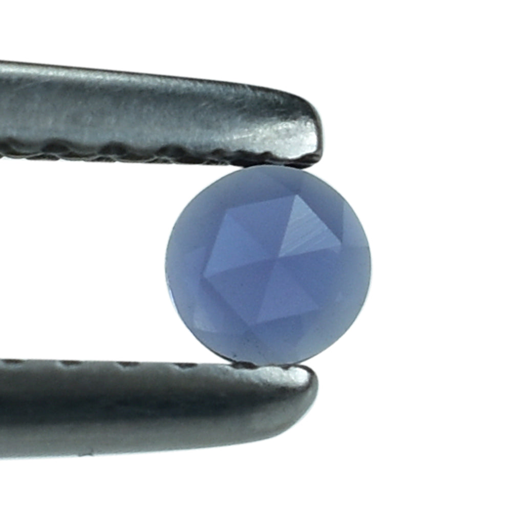 IOLITE ROSE CUT ROUND CAB (AAA) 3MM (TH:-1.50-1.90MM) 0.11 Cts.