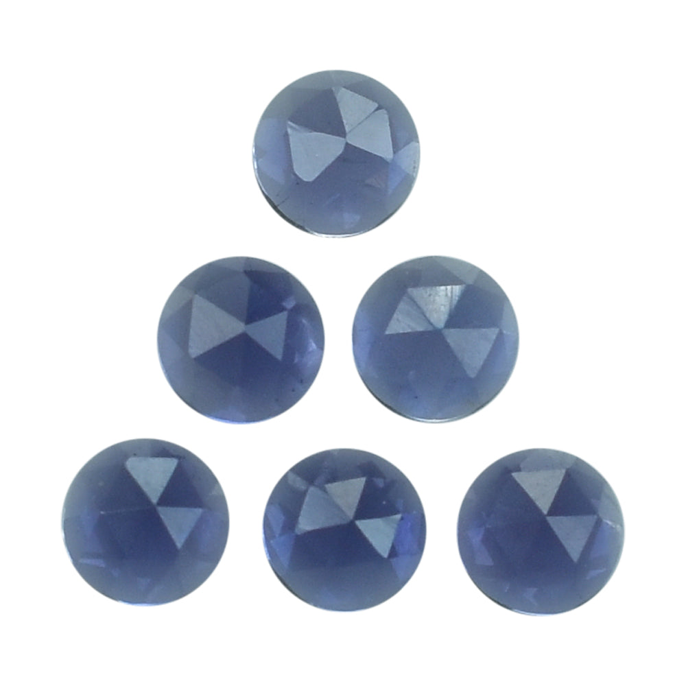 IOLITE ROSE CUT ROUND CAB (AAA) 3MM (TH:-1.50-1.90MM) 0.11 Cts.