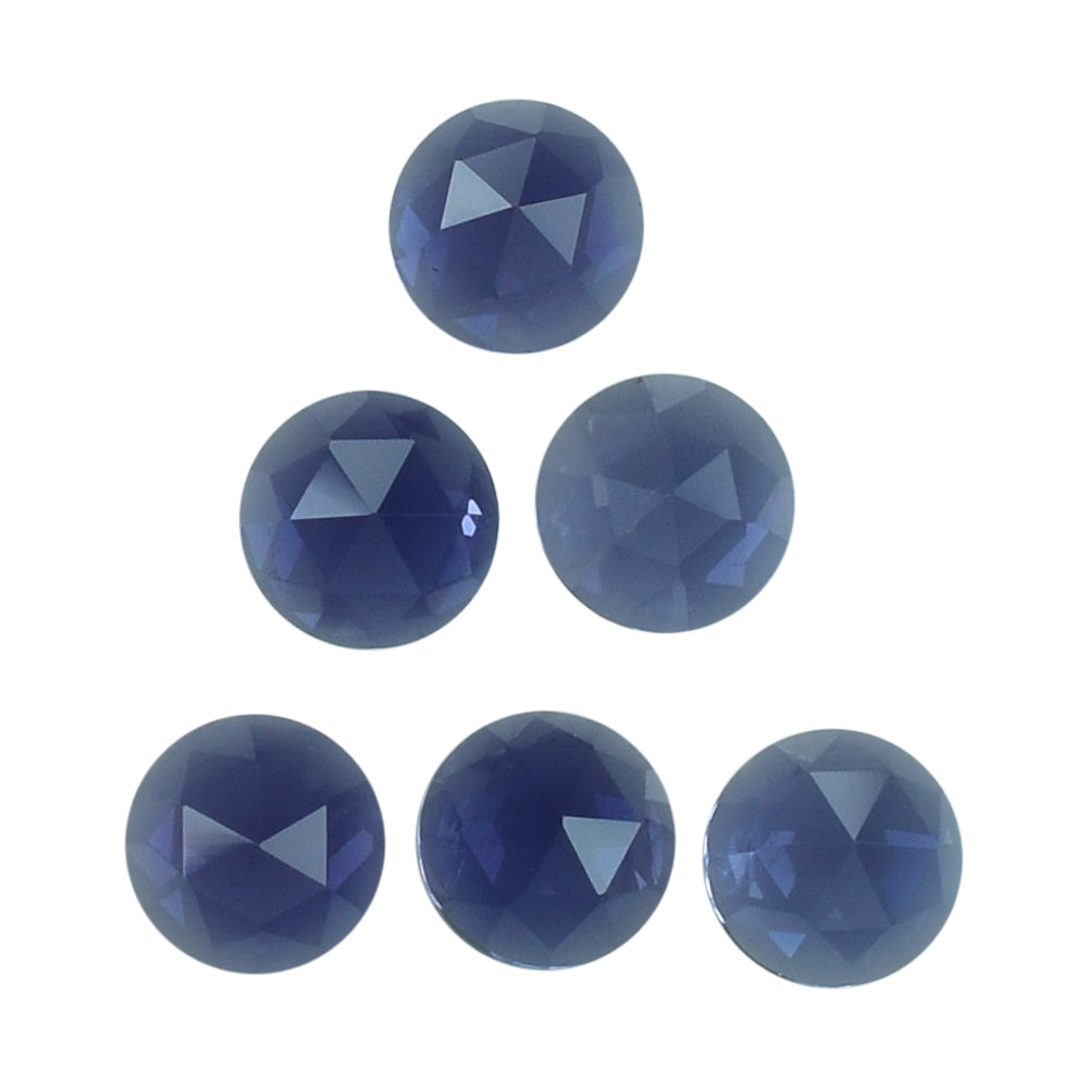 IOLITE ROSE CUT ROUND CAB (AAA) 4MM (TH:-2.00-2.40MM) 0.24 Cts.