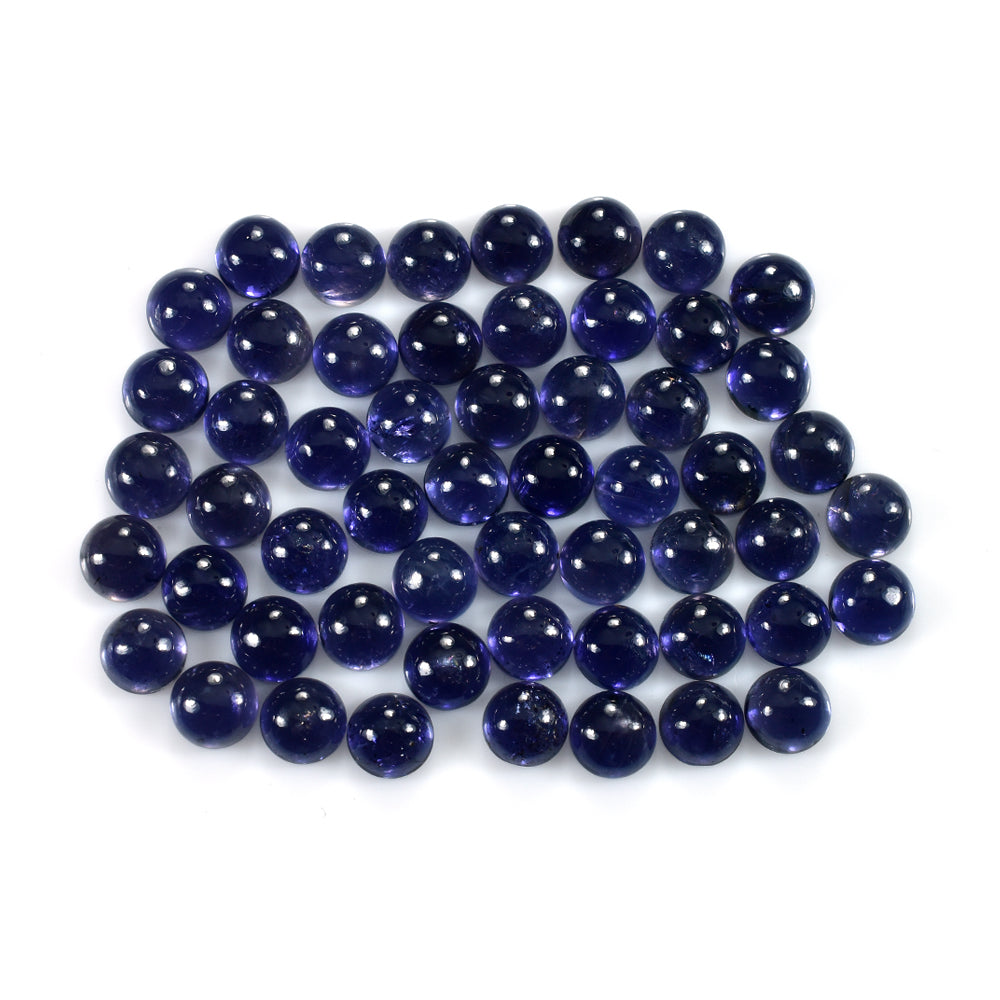 IOLITE PLAIN ROUND CAB (AAA/SI-HI) 8.00X8.00 MM 1.95 Cts.