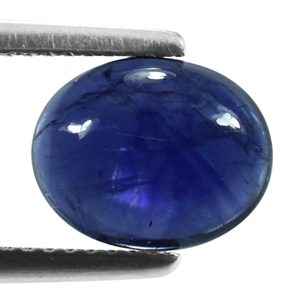 IOLITE PLAIN OVAL CAB (AAA/SI-HI) 10.00X8.00 MM 2.41 Cts.