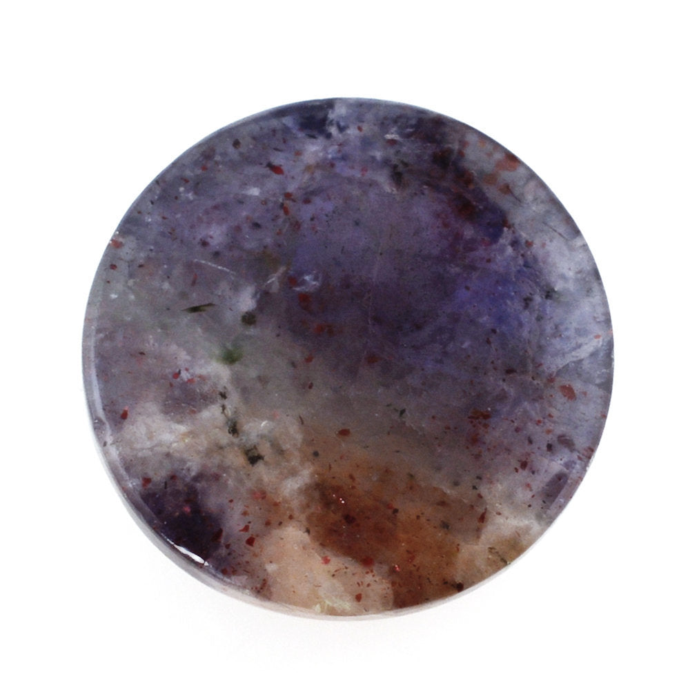 IOLITE SUNSTONE ROUND CAB 10MM 3.58 Cts.