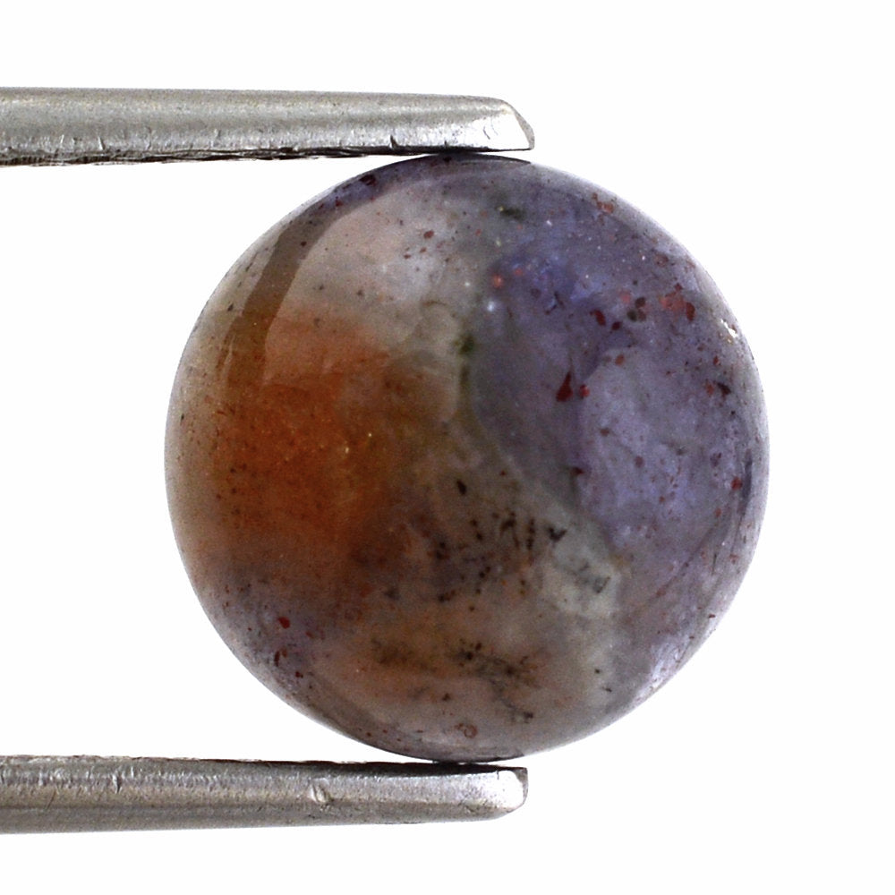 IOLITE SUNSTONE ROUND CAB 10MM 3.58 Cts.