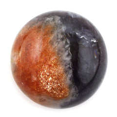 IOLITE SUNSTONE ROUND CAB 14MM 10.24 Cts.
