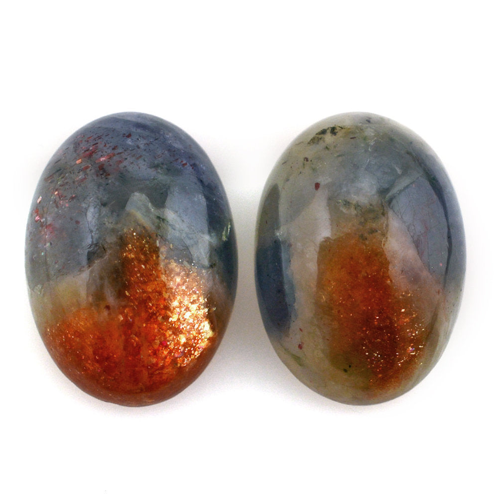 IOLITE SUNSTONE OVAL CAB 14X10MM 5.14 Cts.