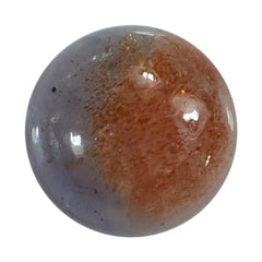 IOLITE SUNSTONE PLAIN ROUND CAB (HALF ORANGE AND HALF BLUE) 10.00X10.00 MM 1.91 Cts.