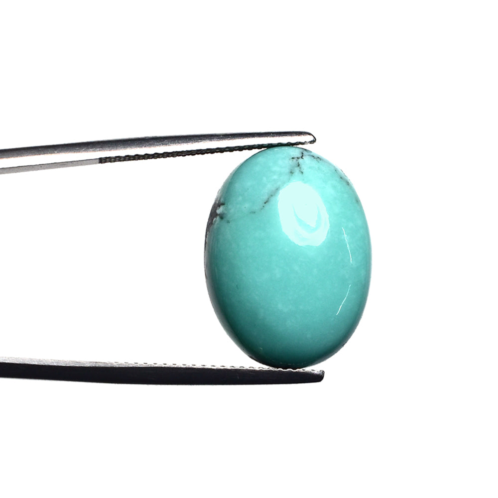 MATRIX TURQUOISE OVAL CAB 20X15MM 14.03 Cts.