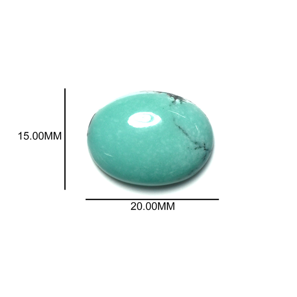 MATRIX TURQUOISE OVAL CAB 20X15MM 14.03 Cts.