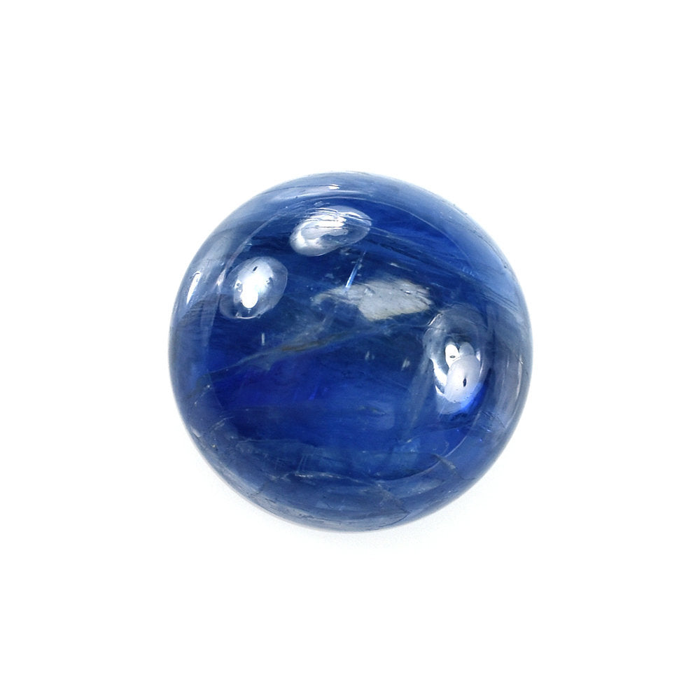 BLUE KYANITE PLAIN ROUND CAB (CLEAN) 9X9MM 4.10 Cts.