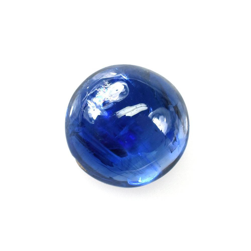 BLUE KYANITE PLAIN ROUND CAB (CLEAN) 8X8MM 2.65 Cts.