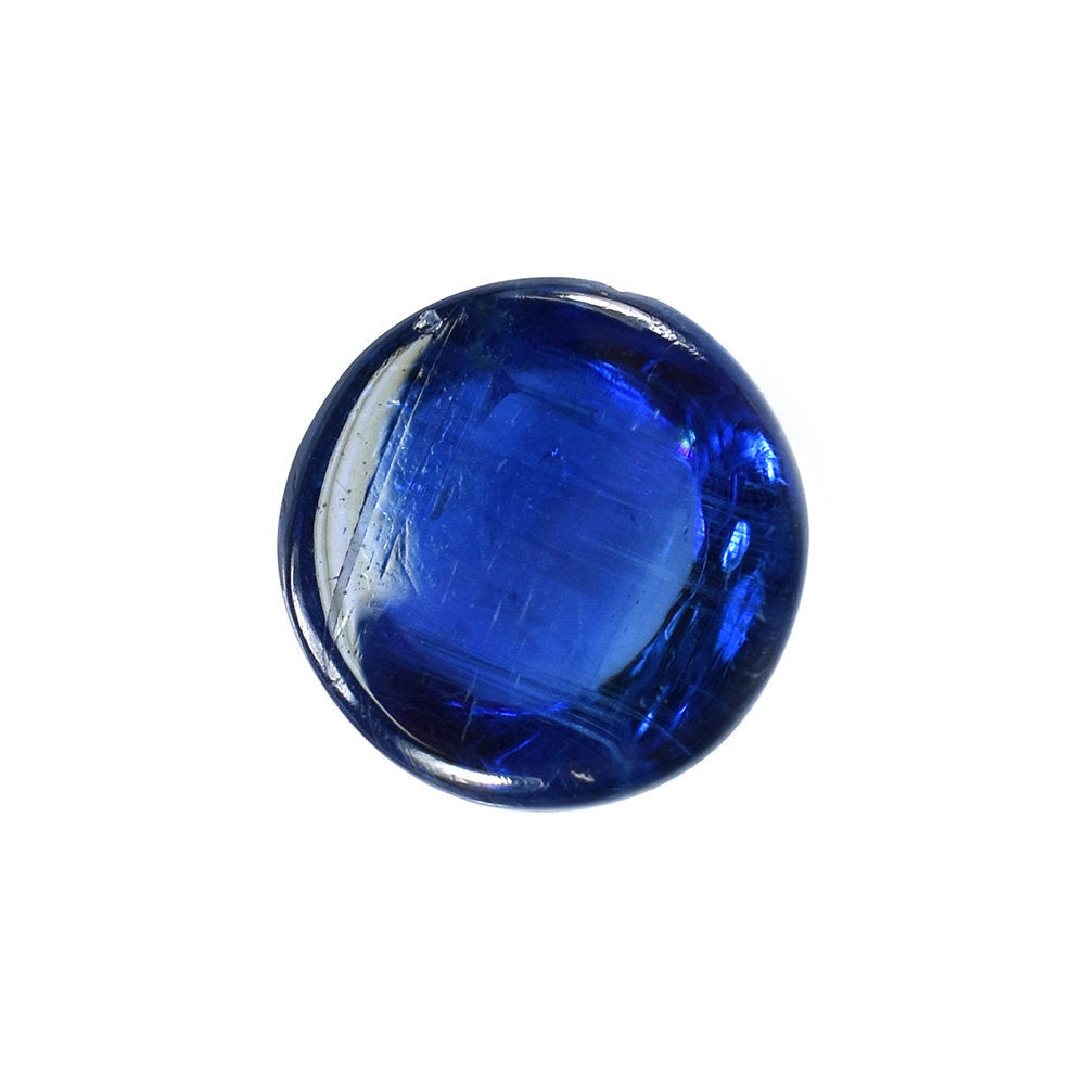 BLUE KYANITE PLAIN ROUND CAB (CLEAN) 8X8MM 2.65 Cts.