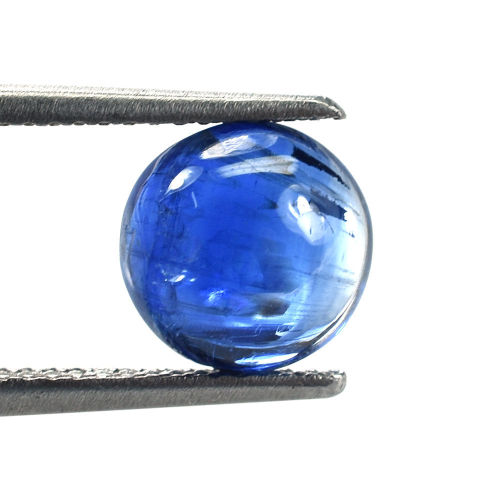 BLUE KYANITE PLAIN ROUND CAB (CLEAN) 8X8MM 2.65 Cts.