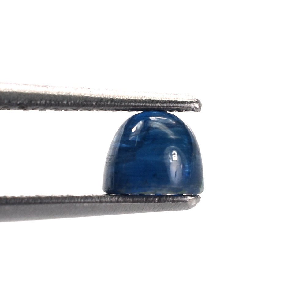 BLUE KYANITE PLAIN HIGH DOME ROUND CAB (CLEAN) 8X8MM 1.10 Cts.