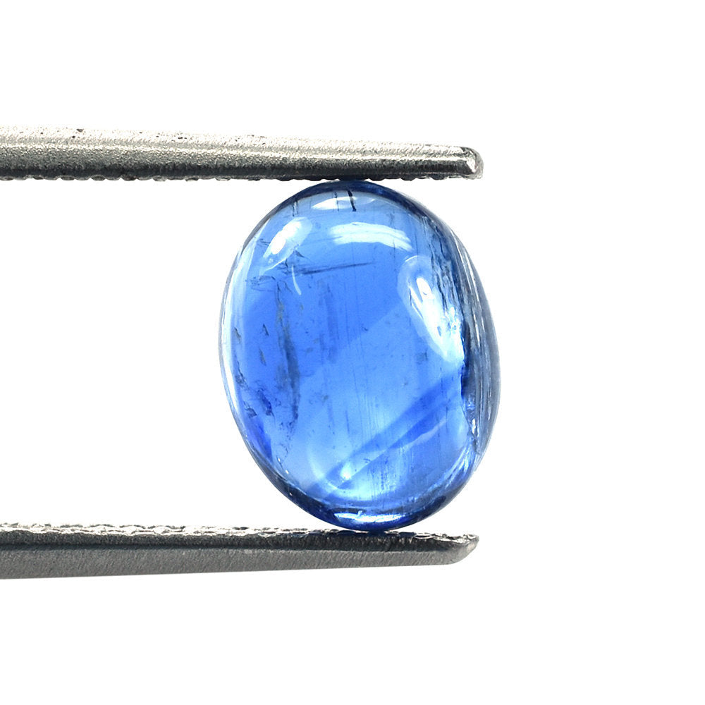 BLUE KYANITE PLAIN OVAL CAB (CLEAN) 9X7MM 2.45 Cts.