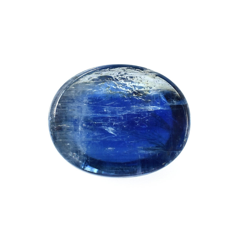 BLUE KYANITE PLAIN OVAL CAB (CLEAN) 10X8MM 3.38 Cts.