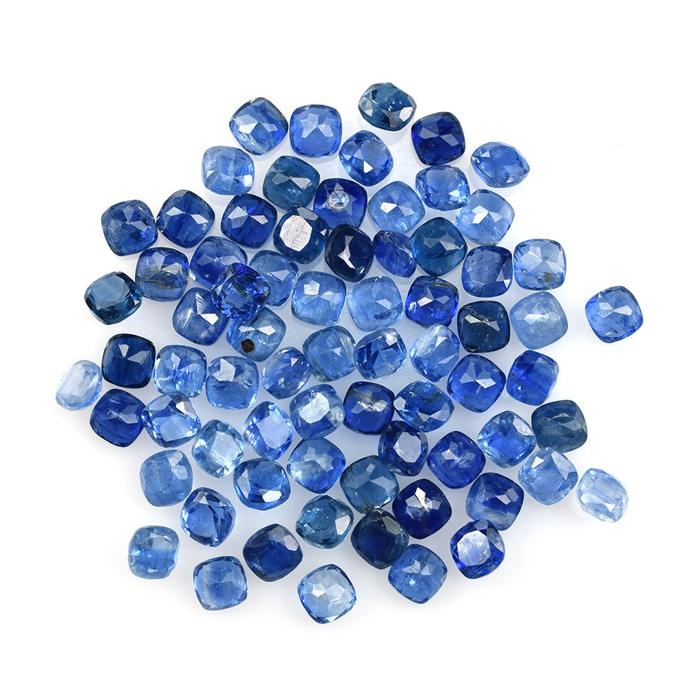 BLUE KYANITE CUT CUSHION (CLEAN) 4X4MM 0.45 Cts.