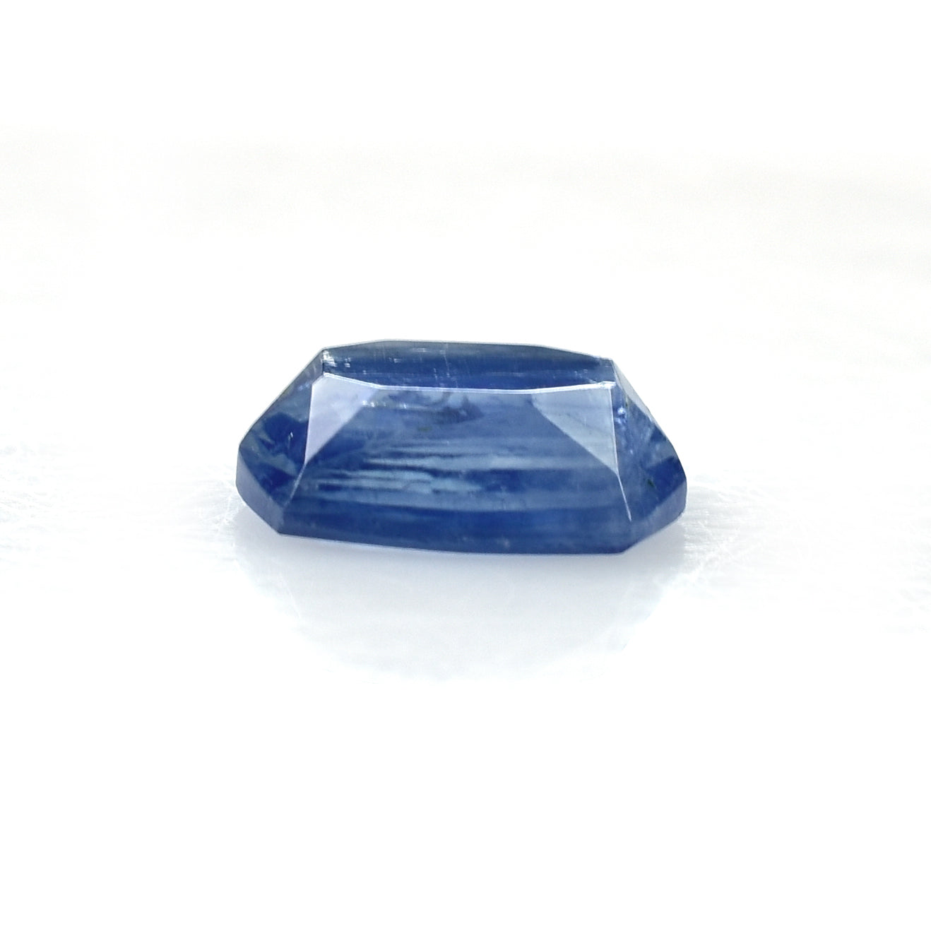 KYANITE (BLUE) (MILKY) TABLE CUT LONG FANCY OCTAGON CAB 10.00X8.00 MM 3.10 CTS