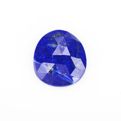 LAPIS LAZULI ROSE CUT IRREGULAR CUSHION CAB 16X14MM 6.14 Cts.