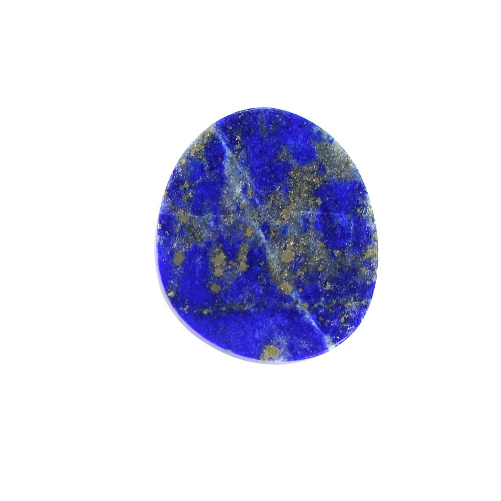 LAPIS LAZULI ROSE CUT IRREGULAR CUSHION CAB 16X14MM 6.14 Cts.