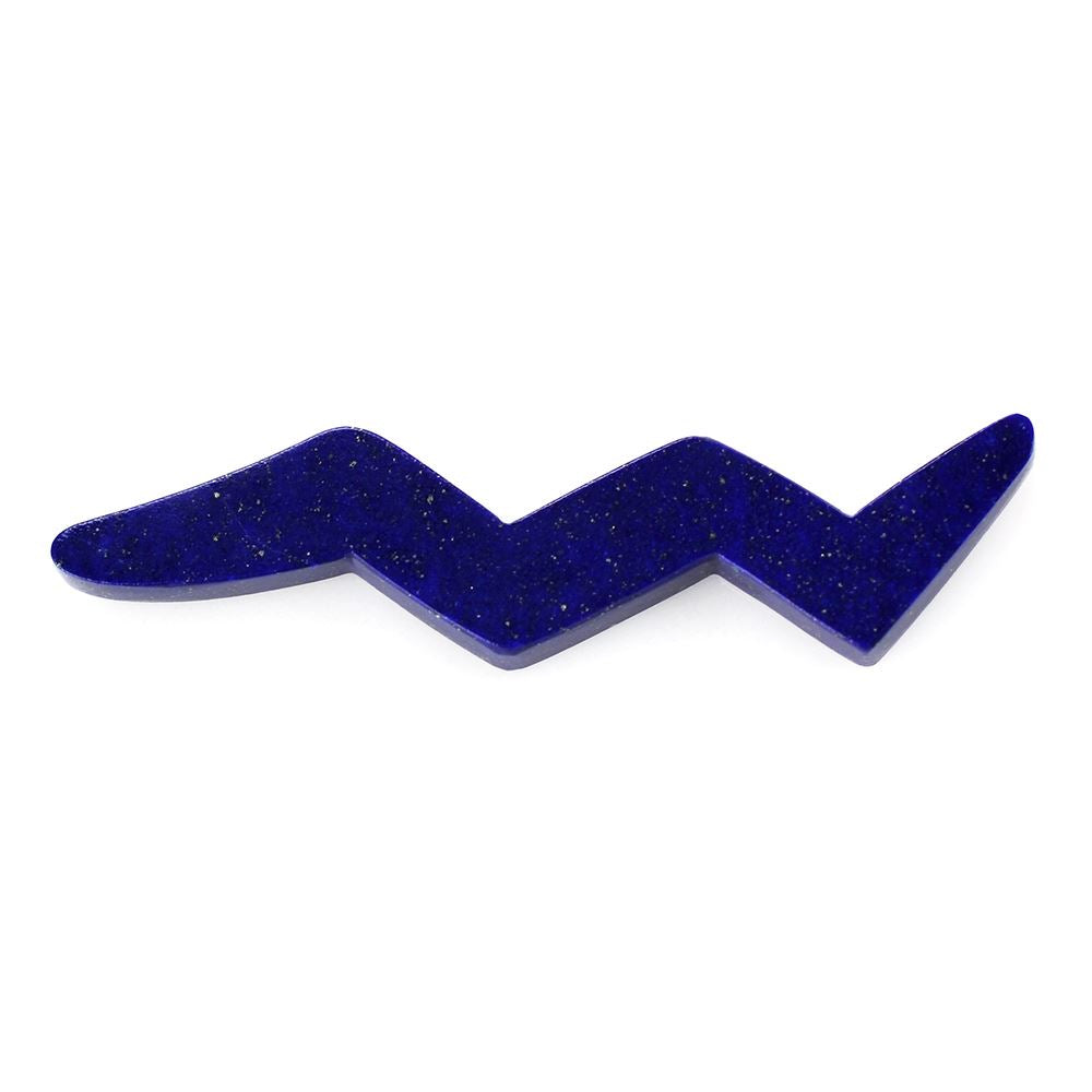 LAPIS LAZULI PLAIN FANCY SNAKE SHAPE 40X10MM 10.00 Cts.