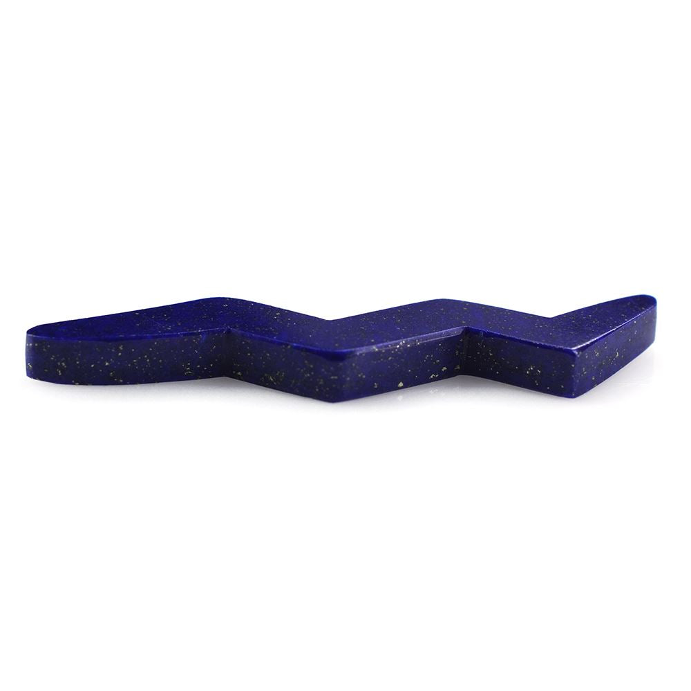 LAPIS LAZULI PLAIN FANCY SNAKE SHAPE 40X10MM 10.00 Cts.