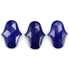 LAPIS LAZULI ROSE CUT FANCY CAB 22X16MM 9.10 Cts.