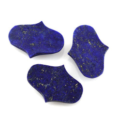 LAPIS LAZULI ROSE CUT FANCY CAB 22X16MM 9.10 Cts.
