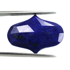LAPIS LAZULI ROSE CUT FANCY CAB 22X16MM 9.10 Cts.
