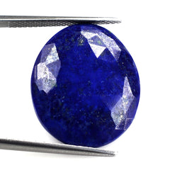 LAPIS LAZULI ROSE CUT OVAL CAB 21X18MM 12.16 Cts.