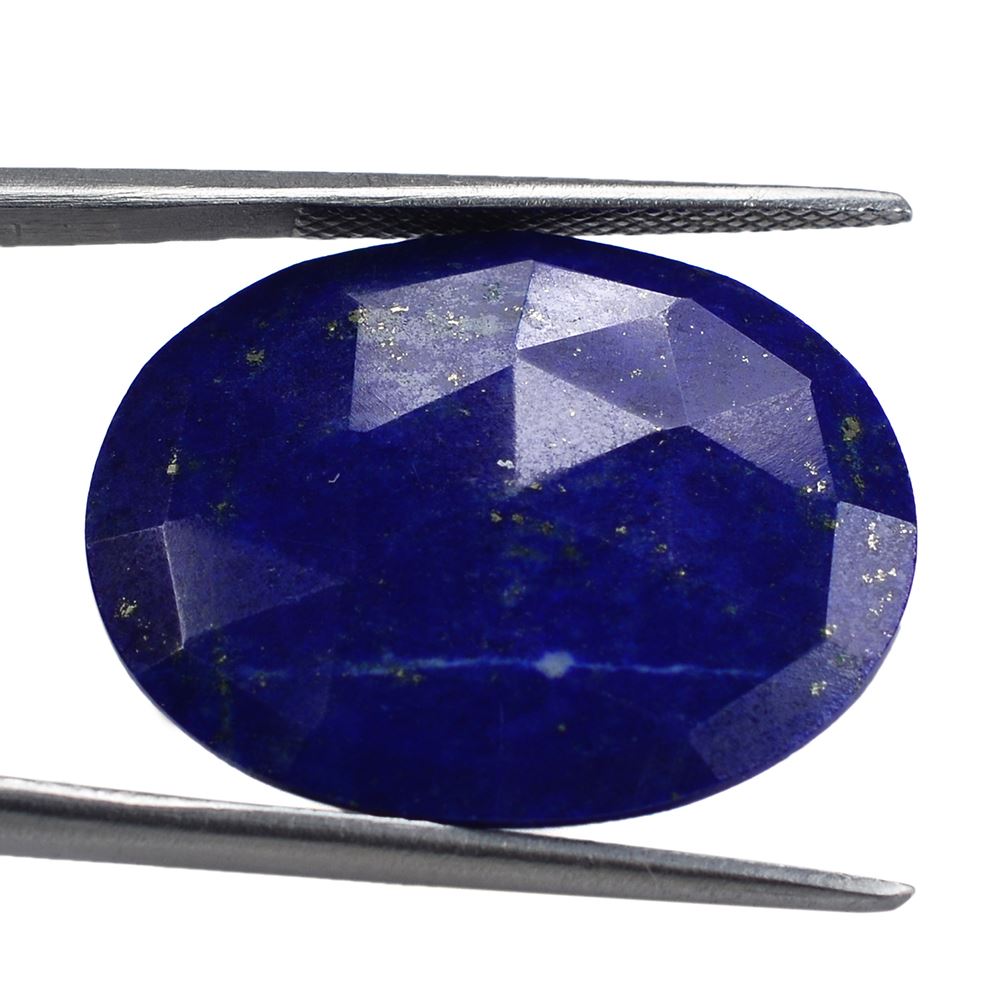 LAPIS LAZULI ROSE CUT BRIOLETTE OVAL 24X19MM 15.88 Cts.