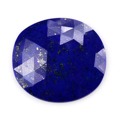 LAPIS LAZULI ROSE CUT OVAL CAB 25X23MM 15.98 Cts.
