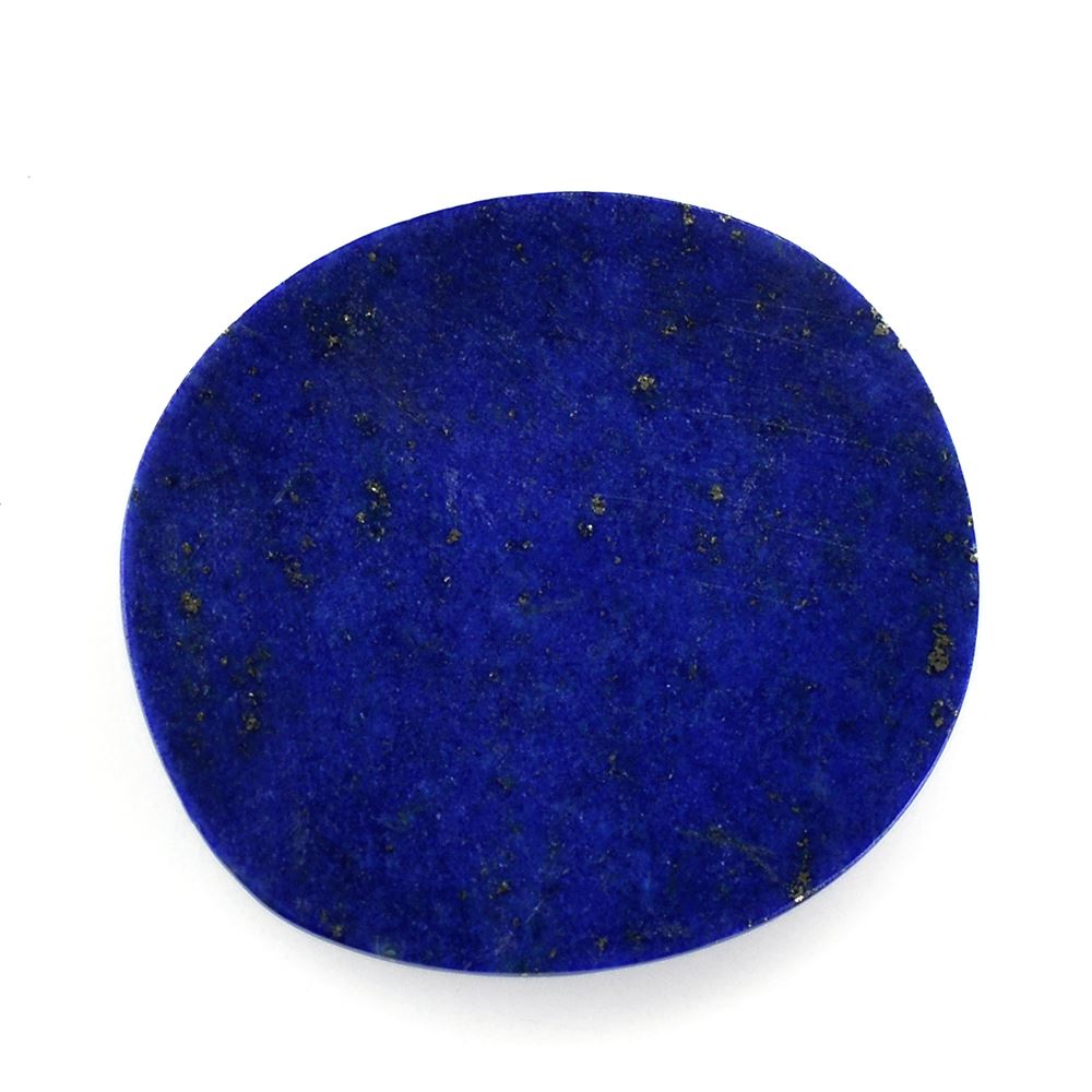 LAPIS LAZULI ROSE CUT OVAL CAB 25X23MM 15.98 Cts.