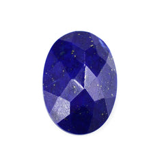 LAPIS LAZULI ROSE CUT TOP OVAL 14X10MM 5.70 Cts.