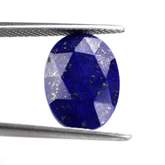 LAPIS LAZULI ROSE CUT TOP OVAL 14X10MM 5.70 Cts.