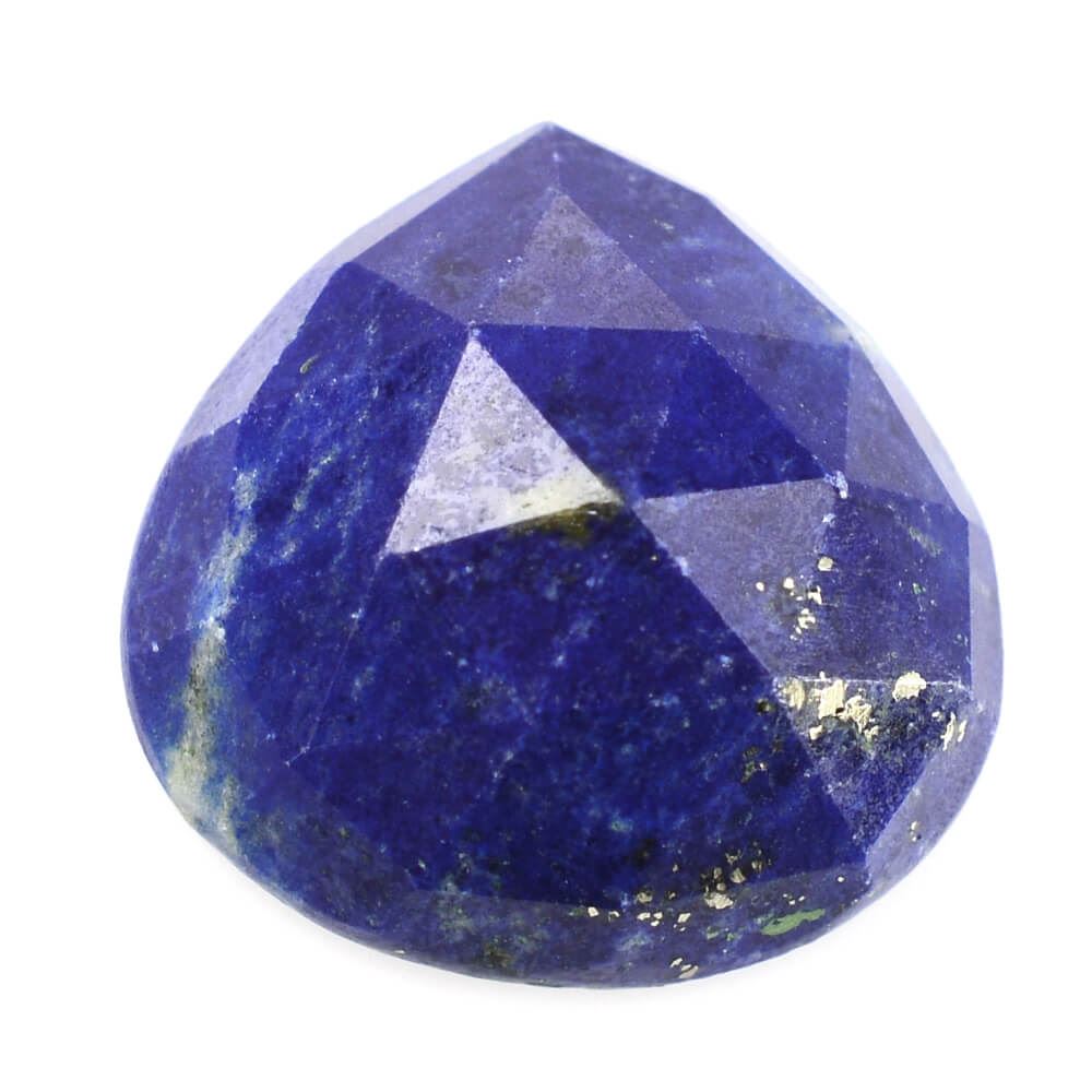 LAPIS LAZULI ROSE CUT HEART CAB (2ND) 15MM 8.82 Cts.
