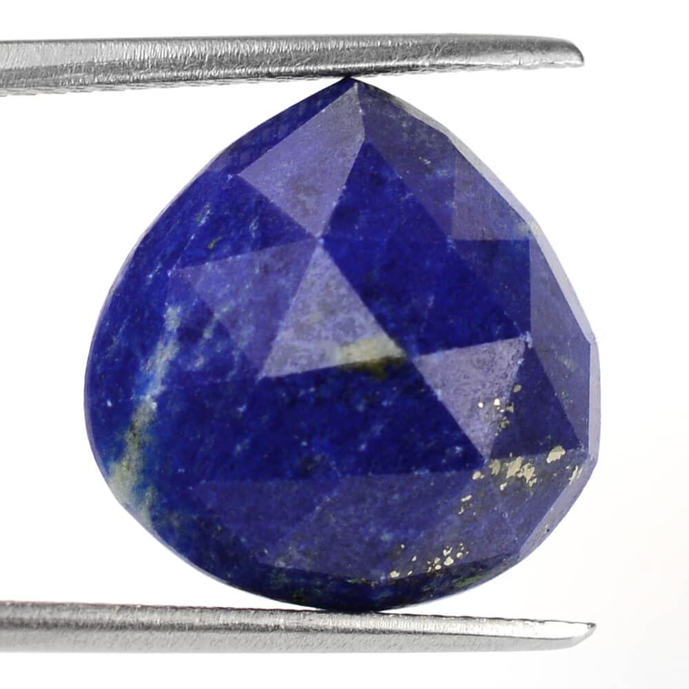 LAPIS LAZULI ROSE CUT HEART CAB (2ND) 15MM 8.82 Cts.