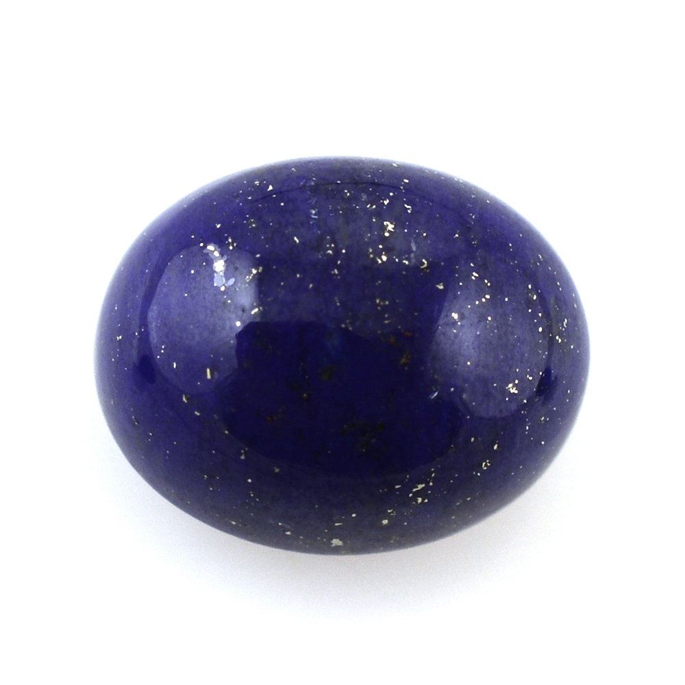 LAPIS LAZULI OVAL CAB WITH FROSTED DOMEM BOTTOM 10X8MM 4.41 Cts.