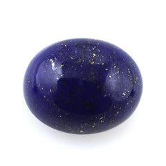 LAPIS LAZULI OVAL CAB WITH FROSTED DOMEM BOTTOM 10X8MM 4.41 Cts.
