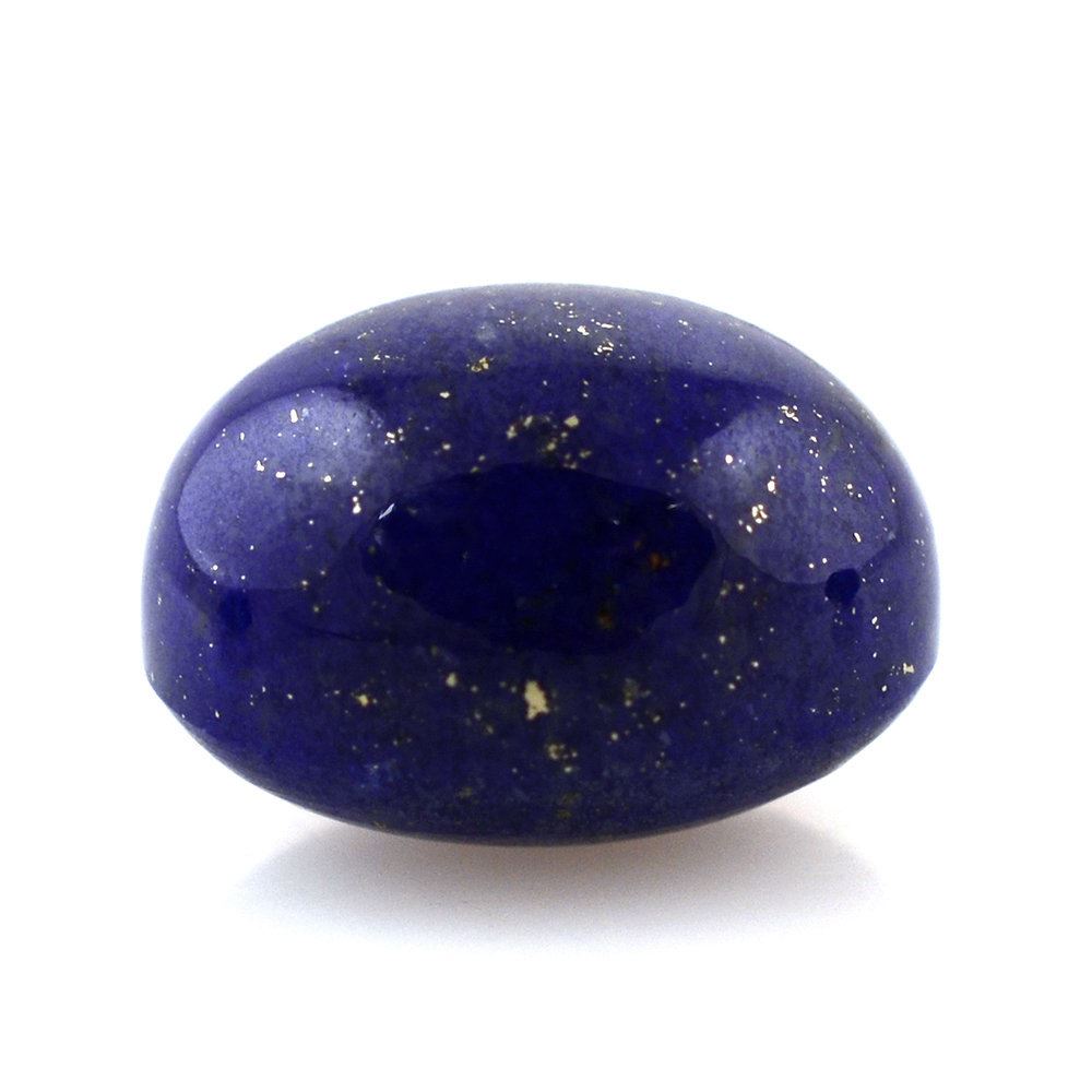 LAPIS LAZULI OVAL CAB WITH FROSTED DOMEM BOTTOM 10X8MM 4.41 Cts.