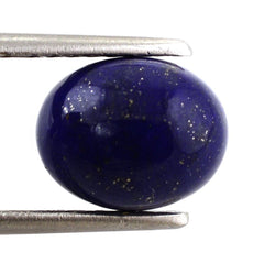 LAPIS LAZULI OVAL CAB WITH FROSTED DOMEM BOTTOM 10X8MM 4.41 Cts.