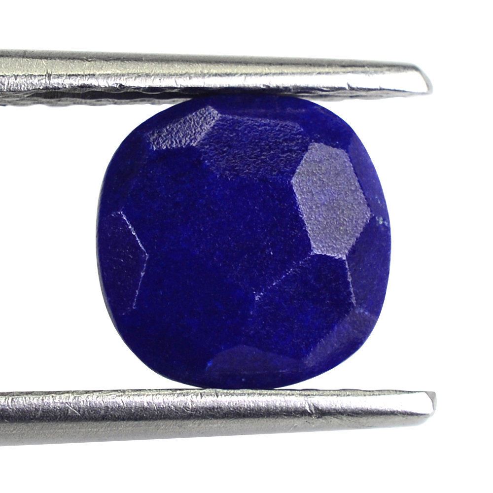 LAPIS LAZULI FOOTBALL CUT BRIOLETTE CUSHION 8MM 1.81 Cts.