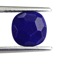 LAPIS LAZULI FOOTBALL CUT BRIOLETTE CUSHION 8MM 1.81 Cts.