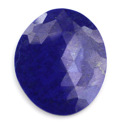 LAPIS LAZULI ROSE CUT IRREGULAR OVAL CAB 36.50X30MM 35.65 Cts.