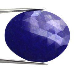 LAPIS LAZULI ROSE CUT IRREGULAR OVAL CAB 36.50X30MM 35.65 Cts.