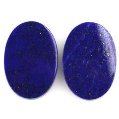 LAPIS LAZULI OVAL PLATE 13X9MM 2.75 Cts.